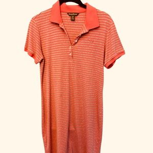 Tommy Bahama Coral Striped Polo Dress